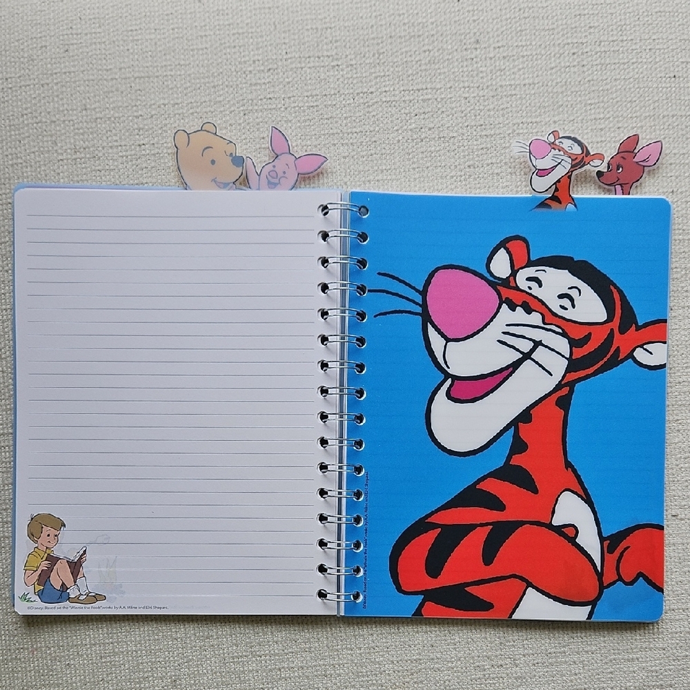 Disney Winnie the Pooh Blue Notebook with Balloons - Picture 6 of 13